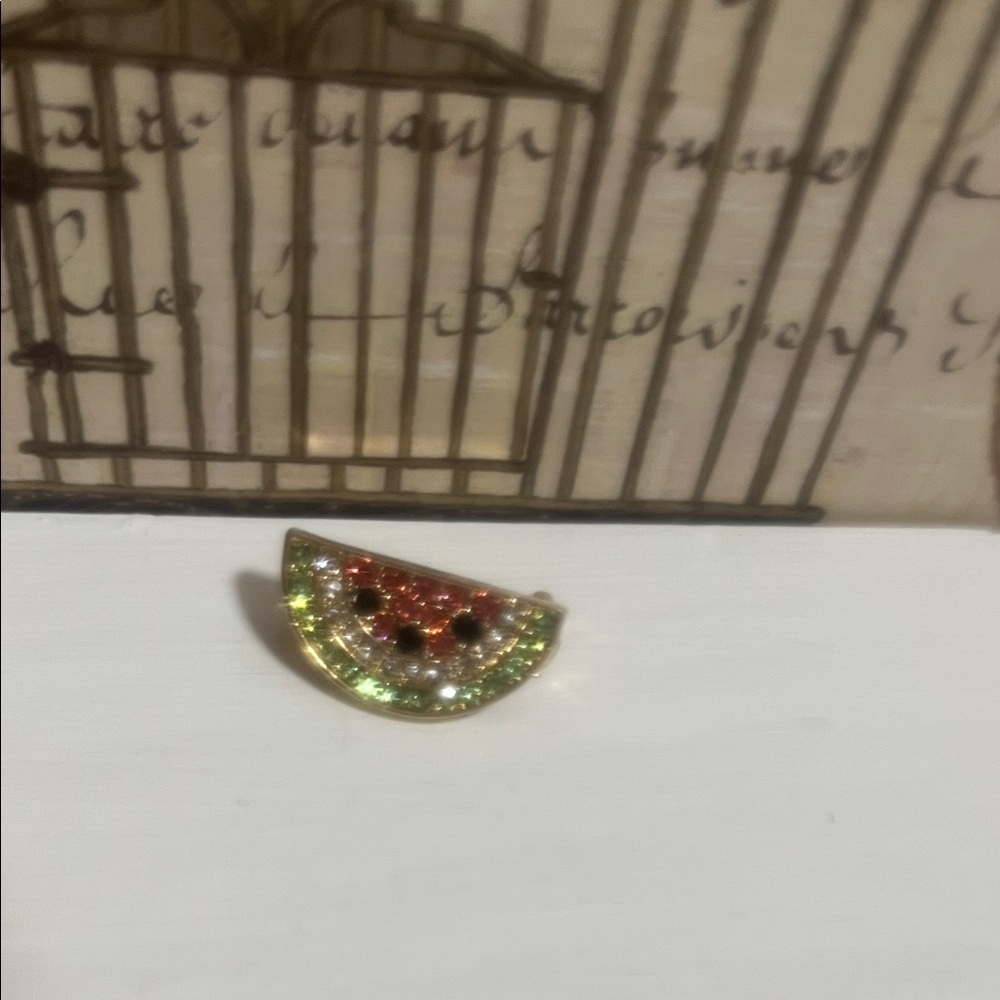 Crystal Watermelon Brooch